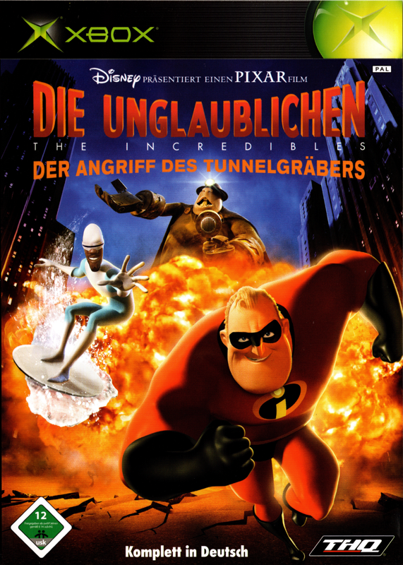 The Incredibles: Rise of the Underminer box art for Xbox